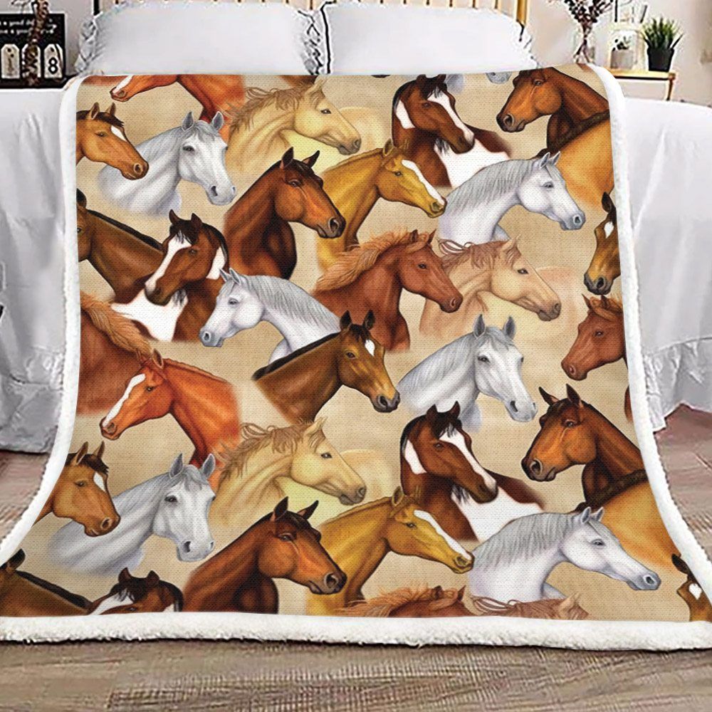 Horse Sherpa Fleece