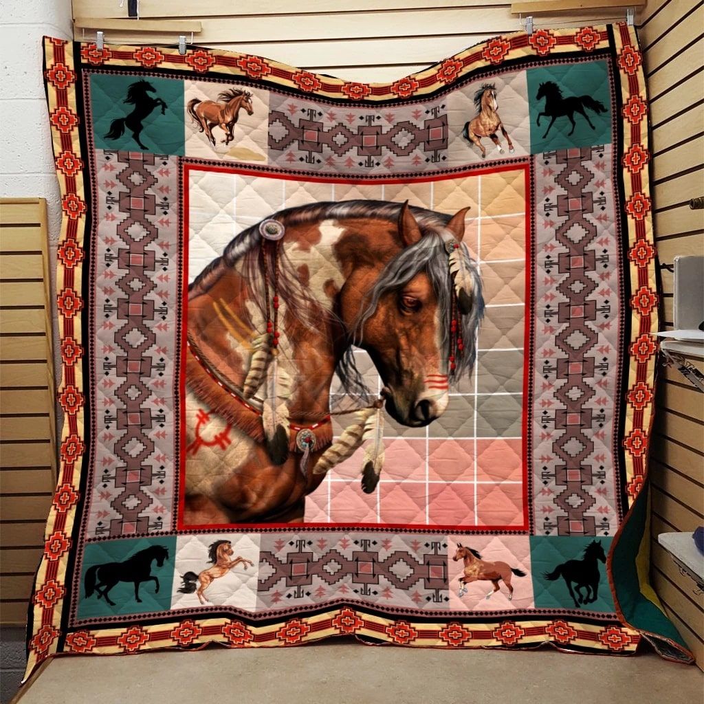 Horse I Am A King Quilt Blanket Dhc04011125Dd
