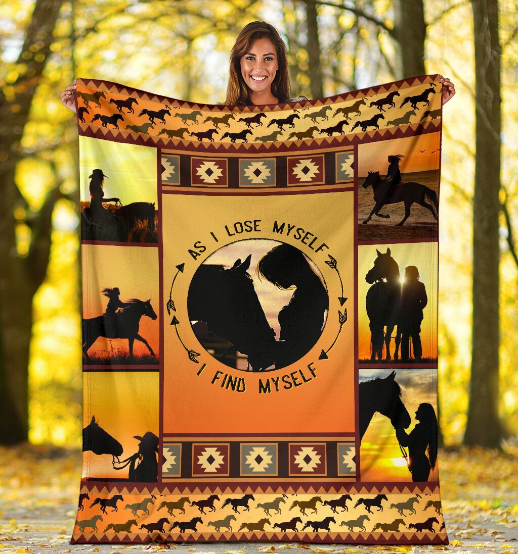 Horse I Find Myself Quilt Blanket DHC3112464TD