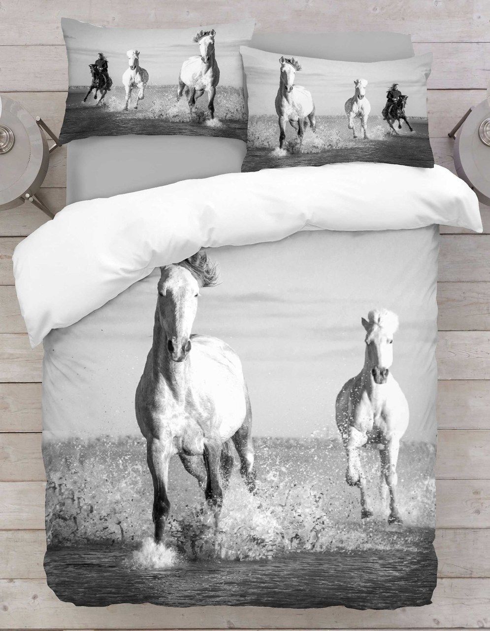 Horse In Water Bedding Set
