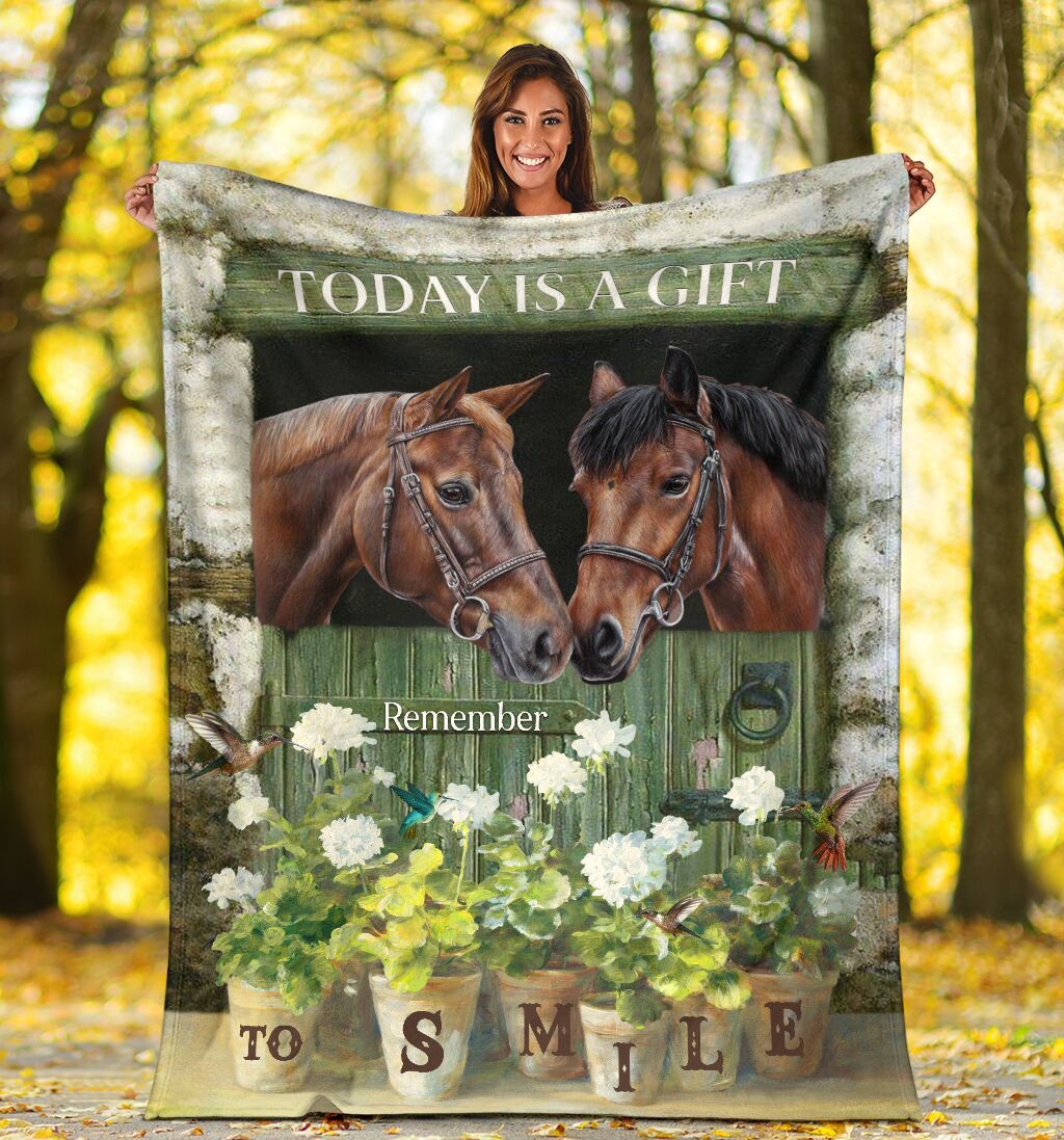 Horse Is A Gift Fleece Blanket