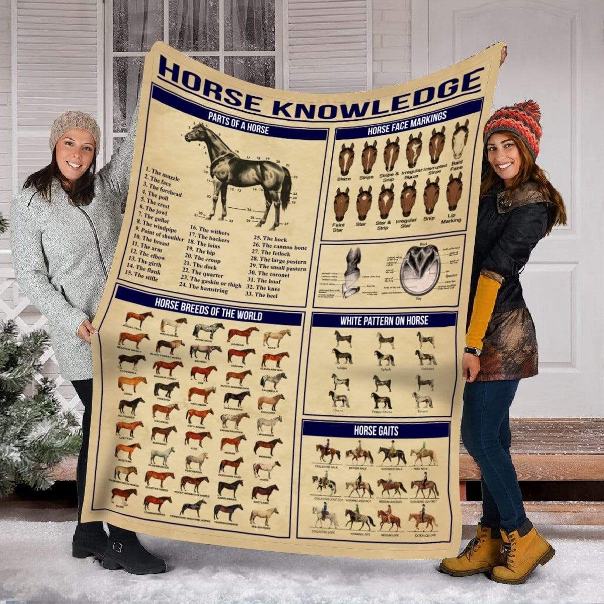 Horse Knowledge Fleece Blanket