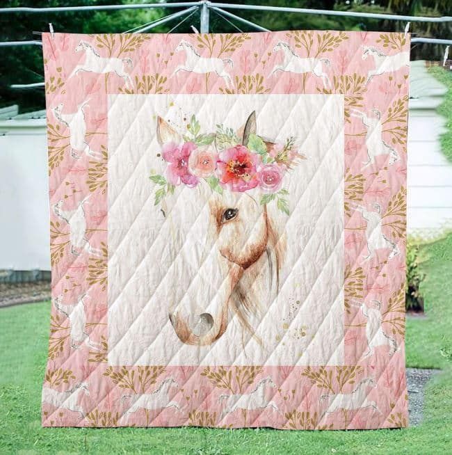 Horse Lady Horse GS-CL-DT0107 Quilt Blanket