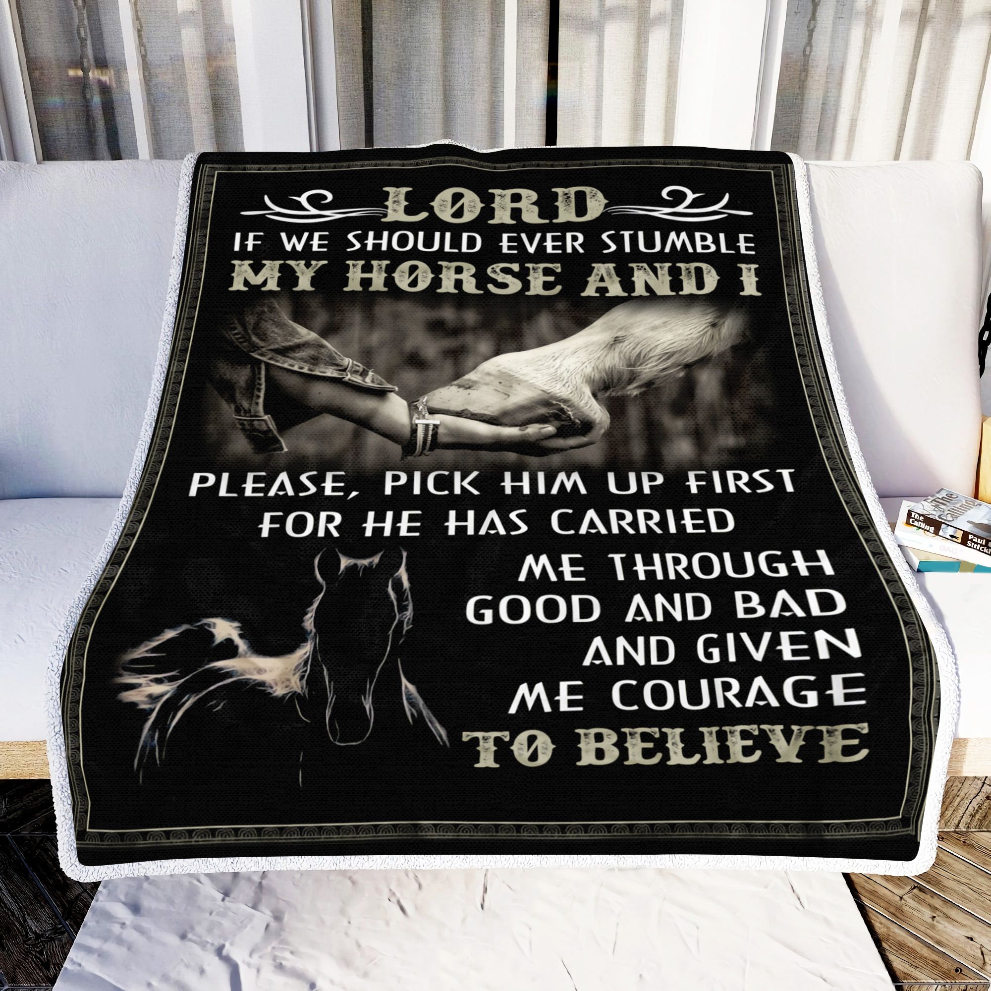 Horse Lord If We Should Fleece Blanket
