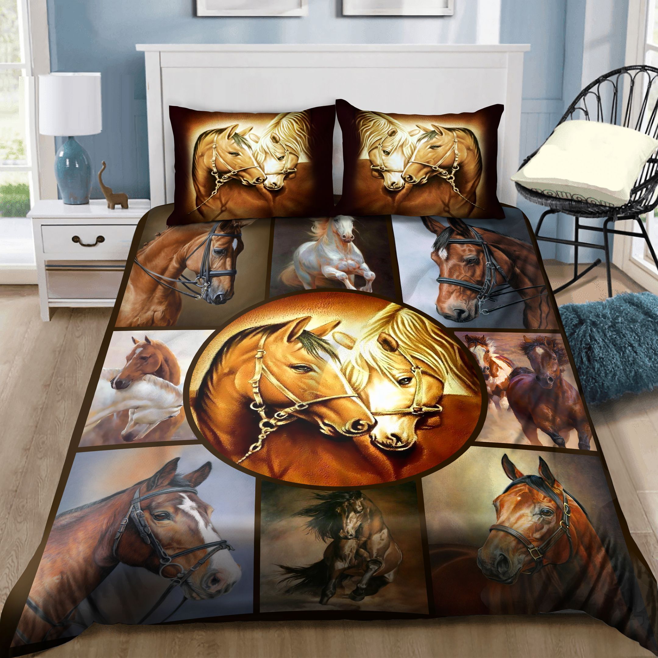 Horse Love Art Bedding Set