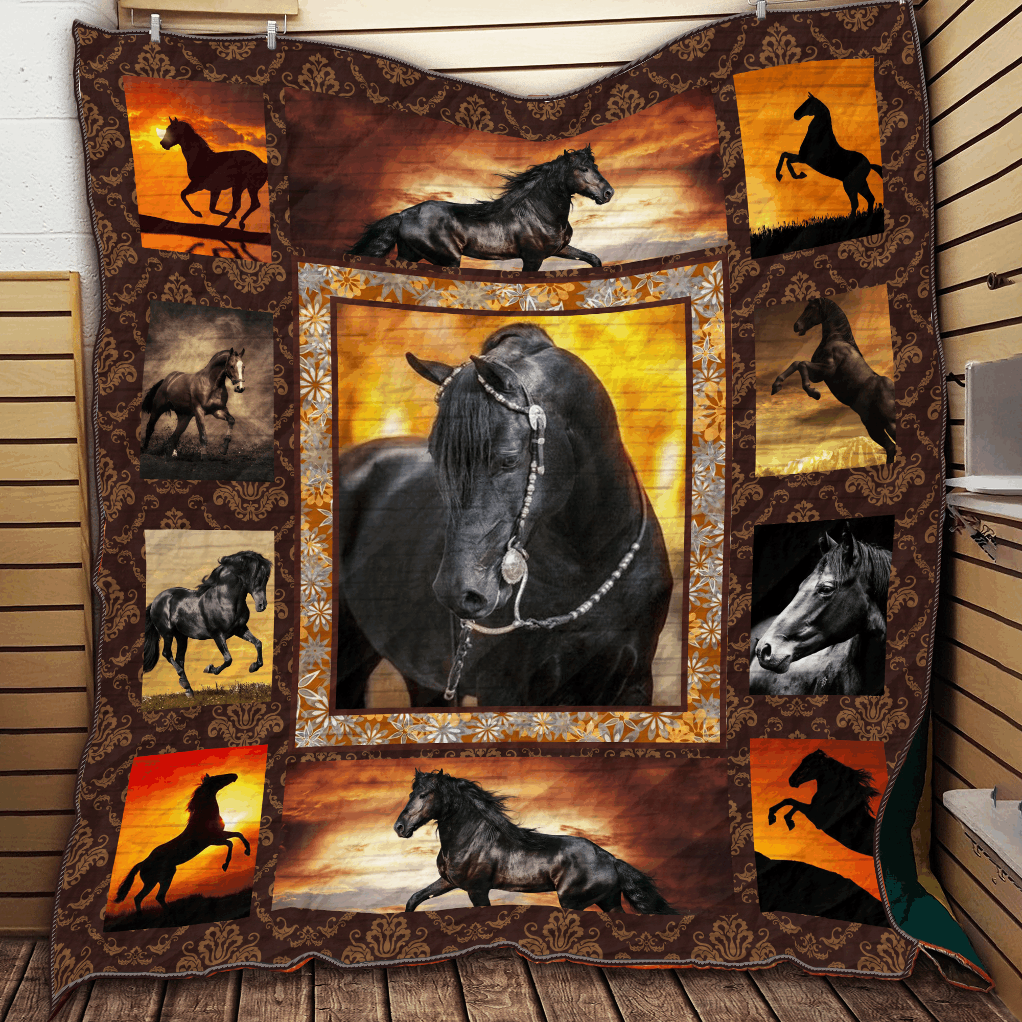Horse Lovely Quilt Blanket Quilt Blanket Dhc09121877Dd