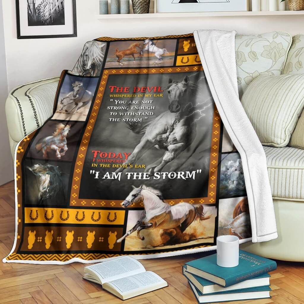 Horse Lover Sherpa Fleece Blanket