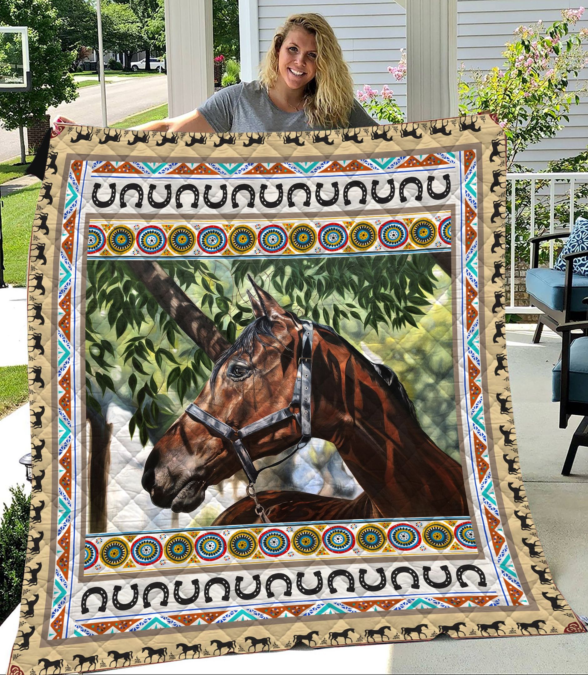 Horse Lover Quilt Blanket Dhc09121774Dd