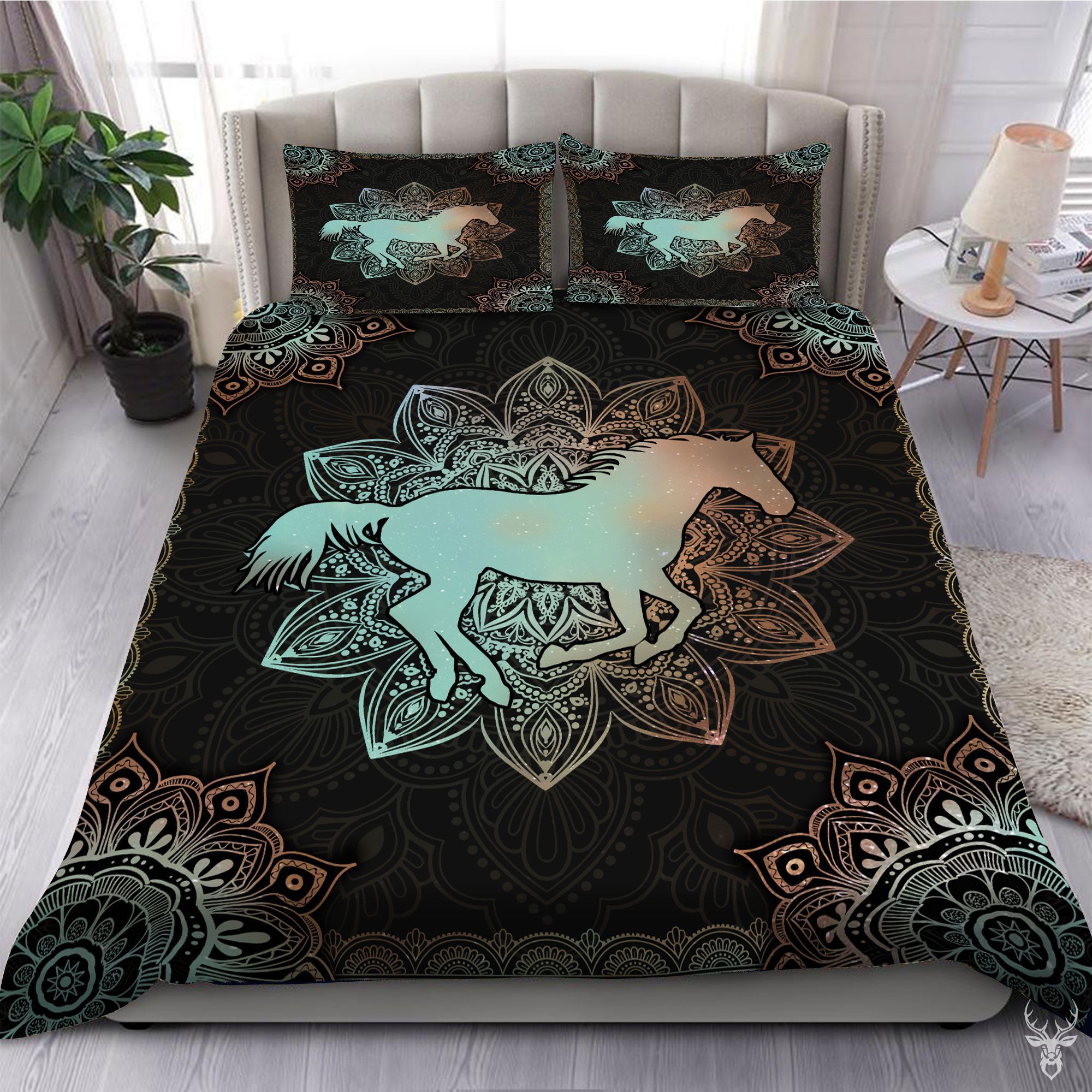 Horse Mandala Bedding Set