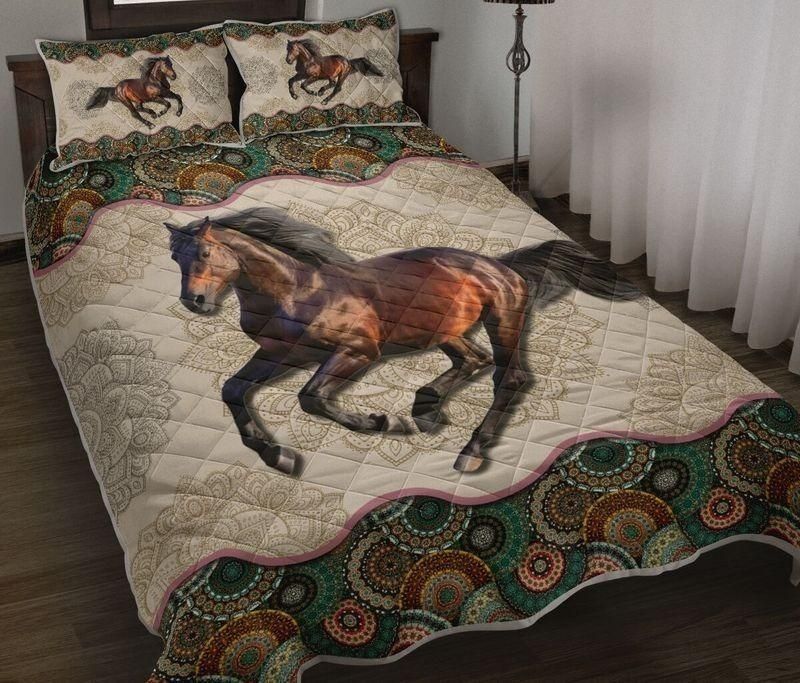 Horse Mandala Bedding Set