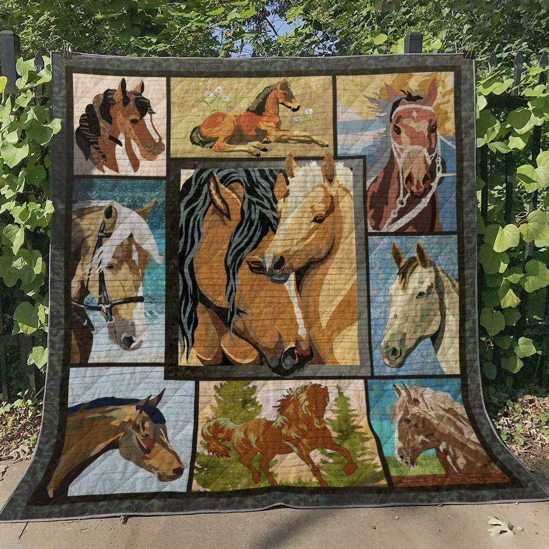 Horse ML030611 Quilt Blanket