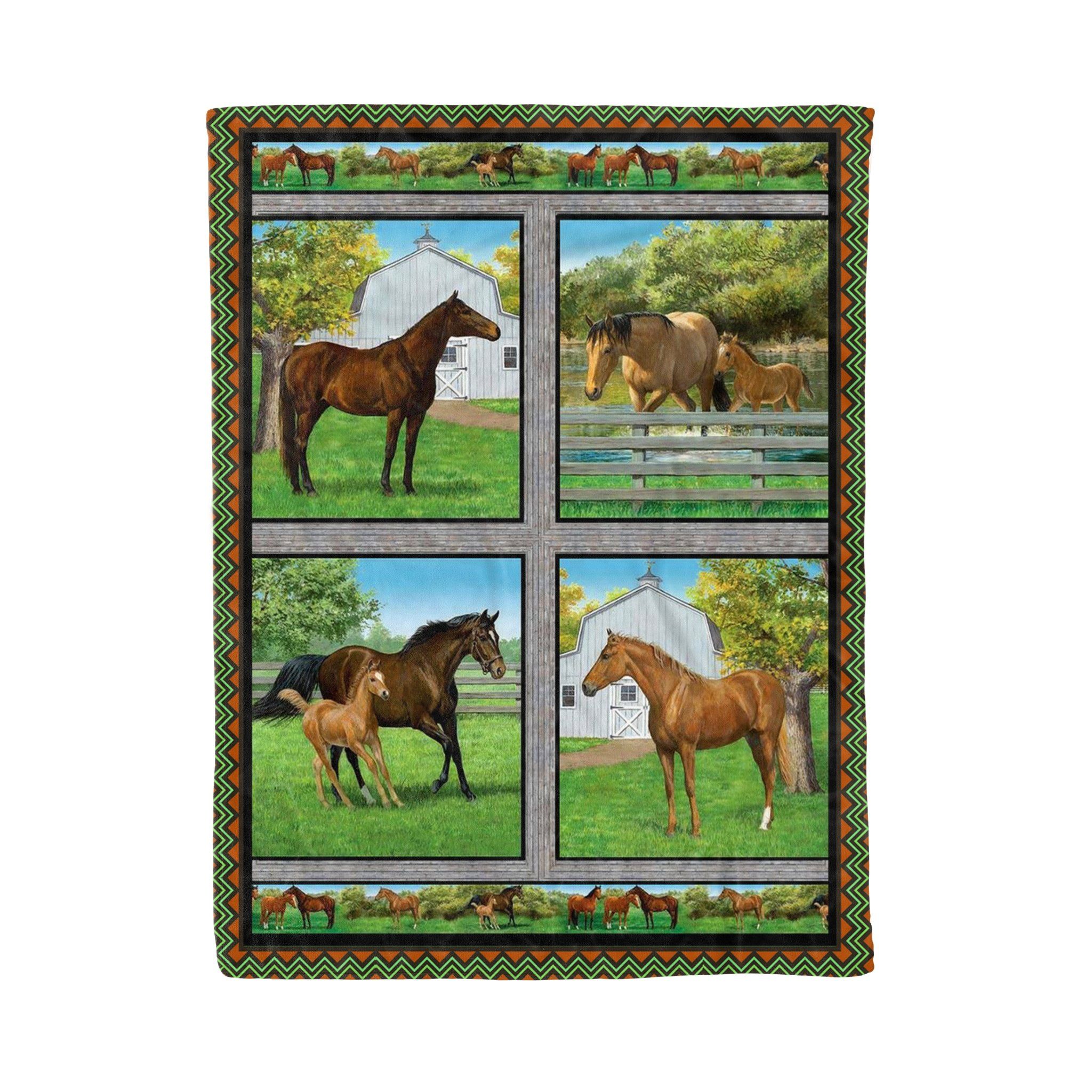 Horse Fleece Blanket
