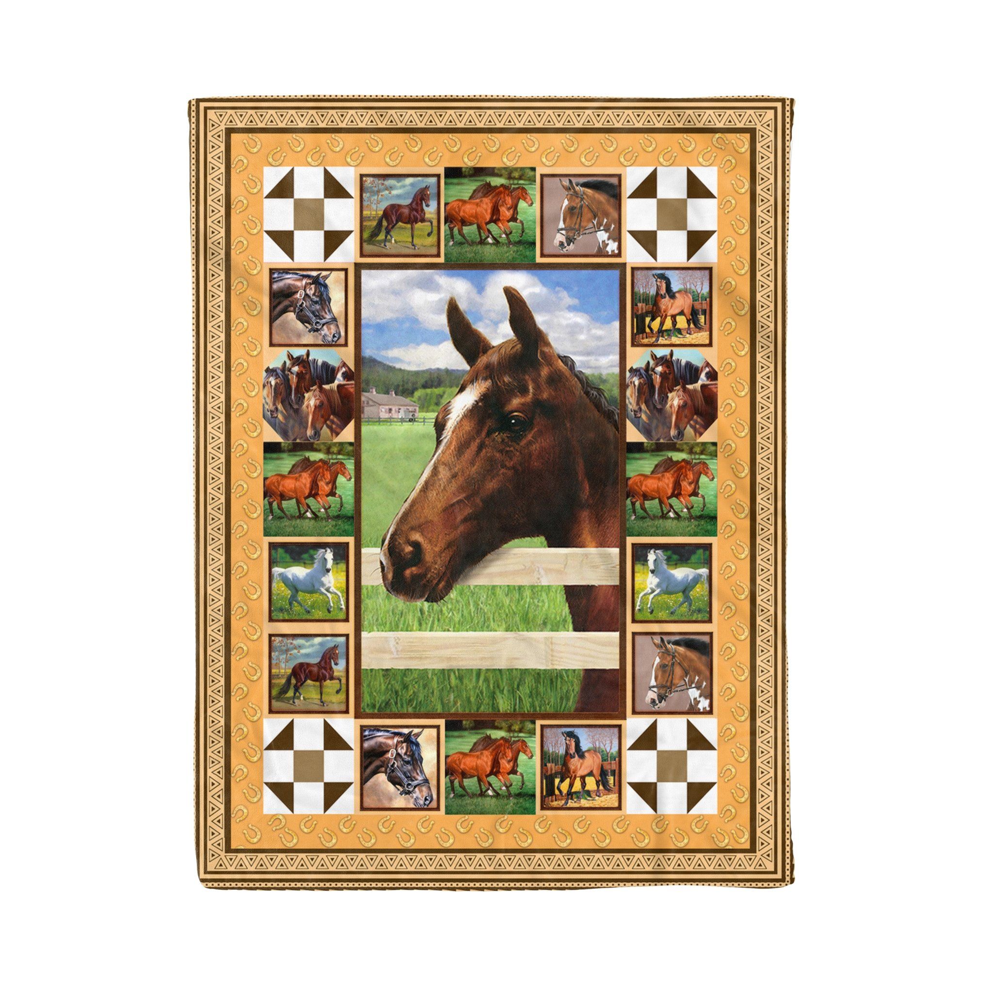 Horse Fleece Blanket