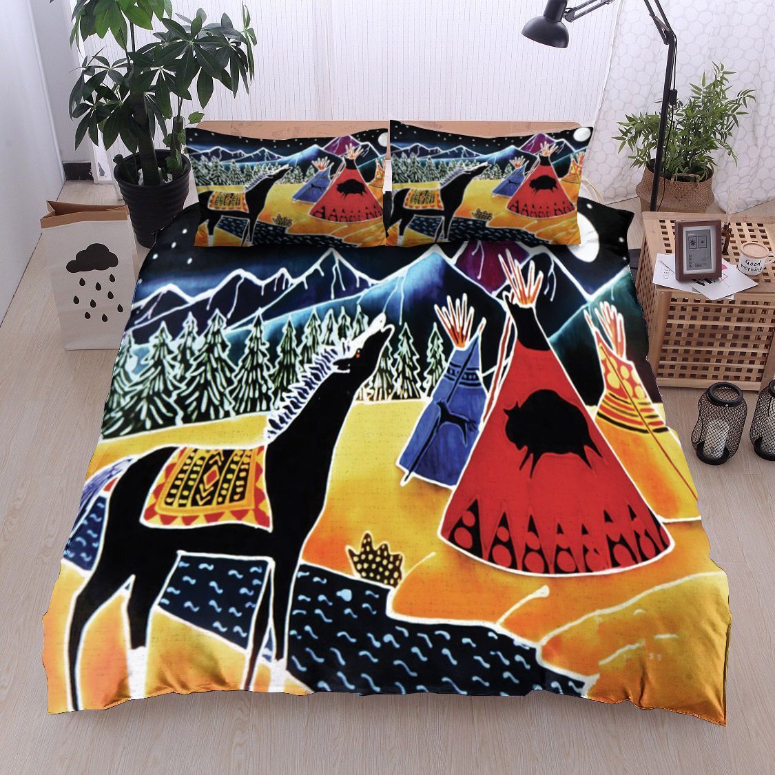 Horse Native American Bedding Set
