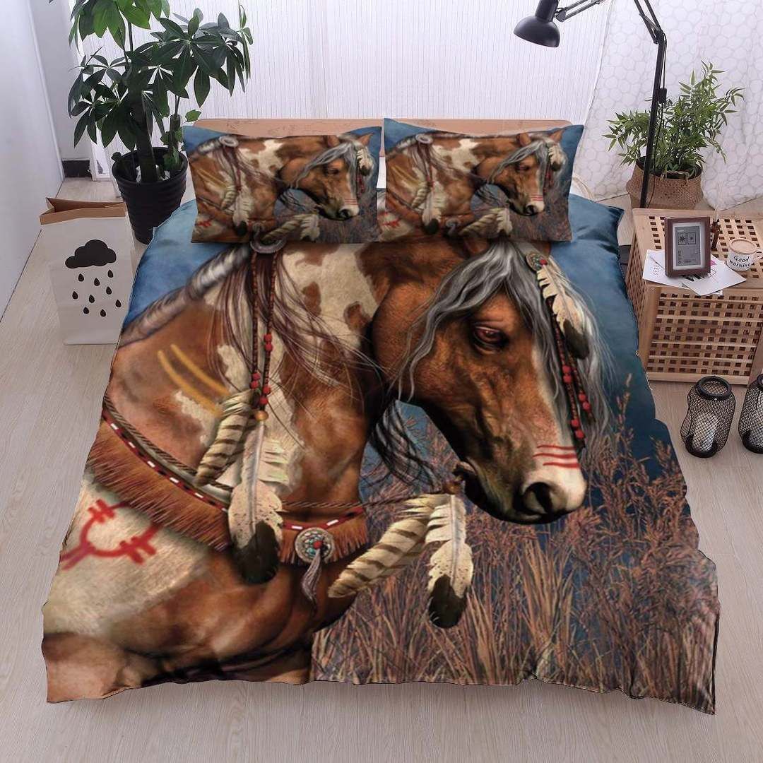 Horse Native American Bedding Set