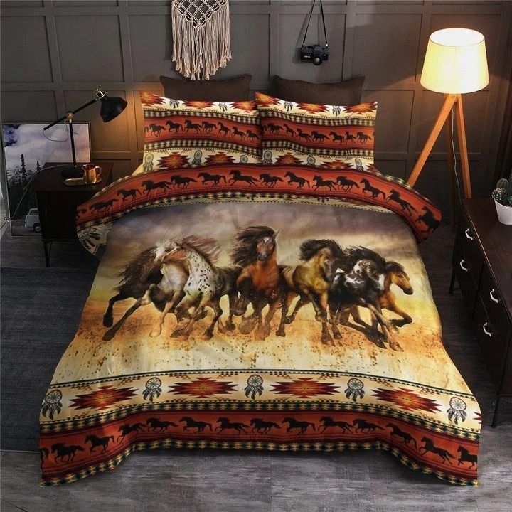 Horse Native American Bedding Set