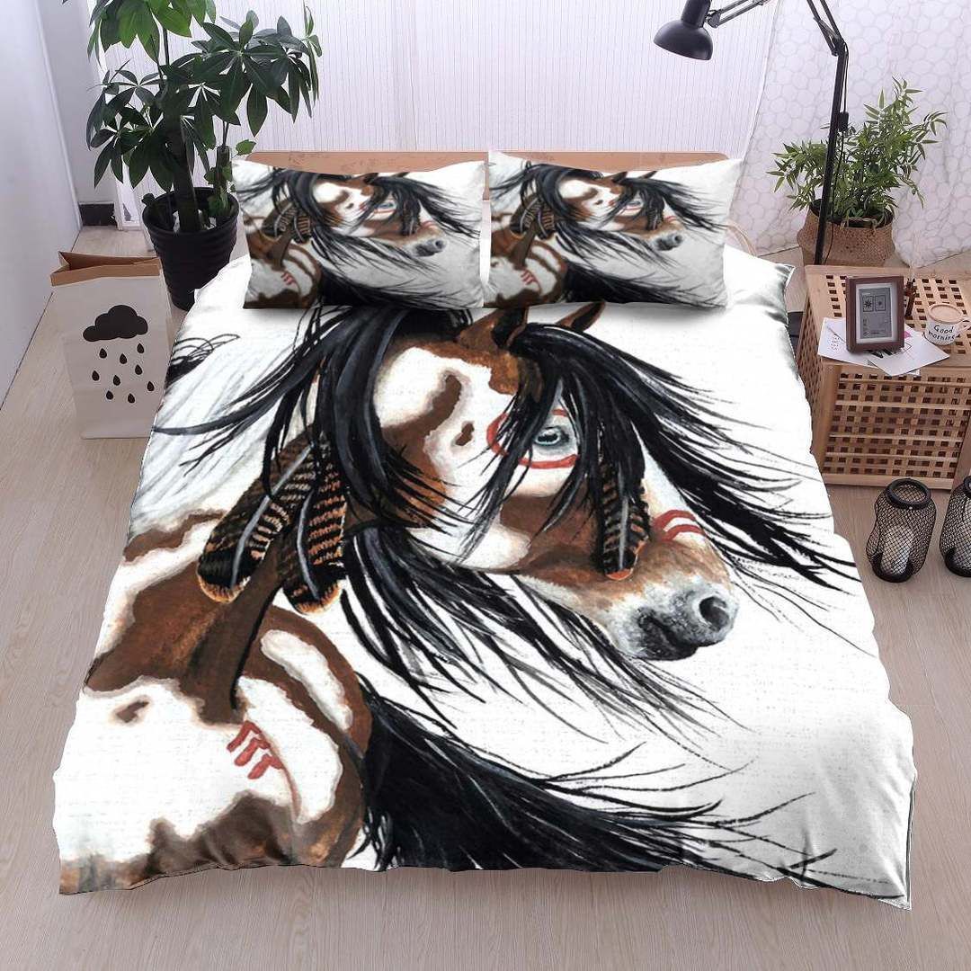 Horse Native American Bedding Set