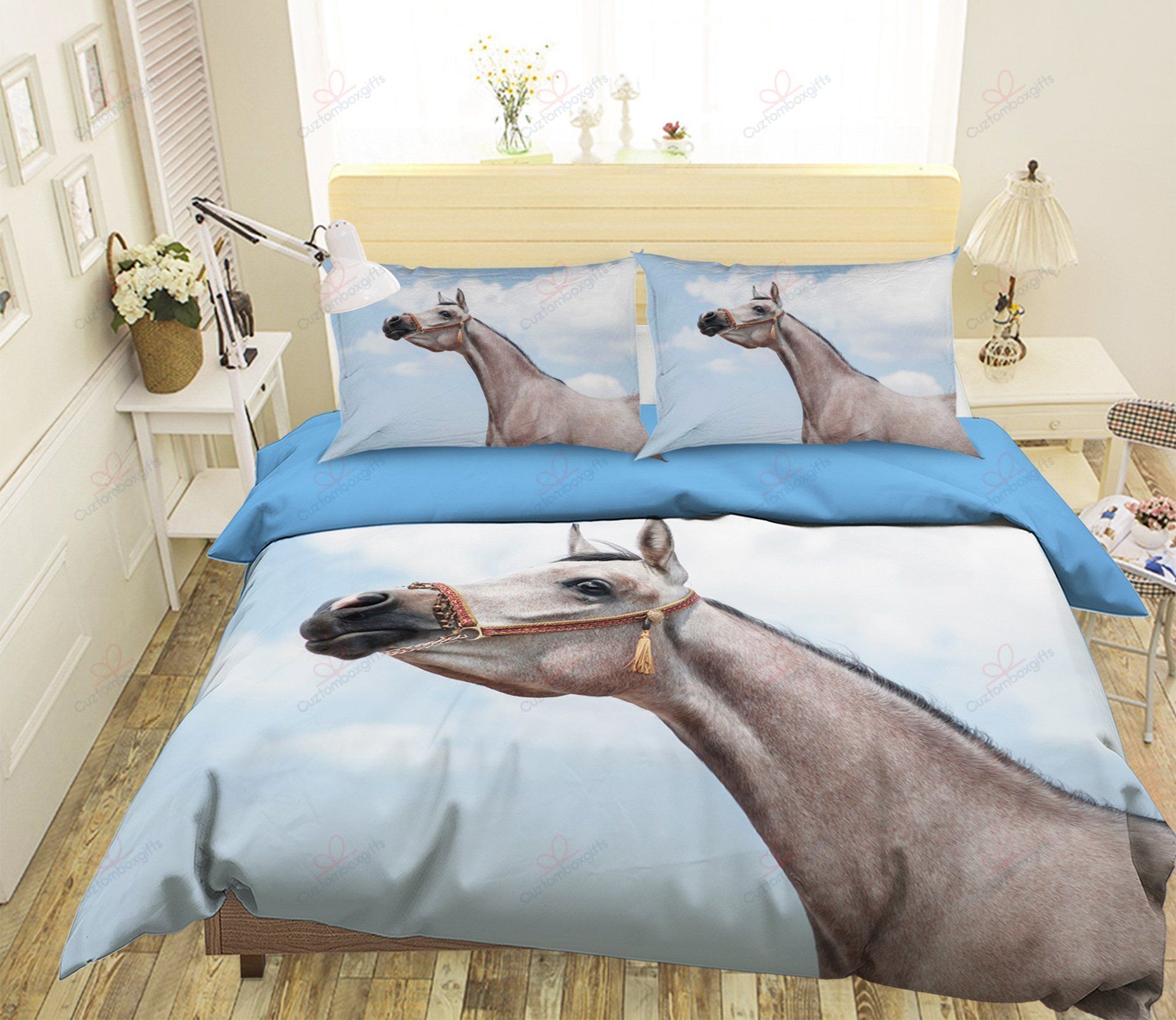 Horse Neck Printed Bedding Set