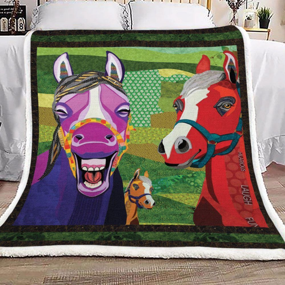 Horse Sherpa Fleece