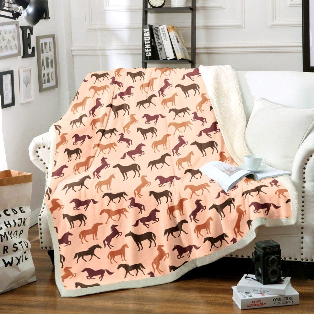 Horse Sherpa Fleece