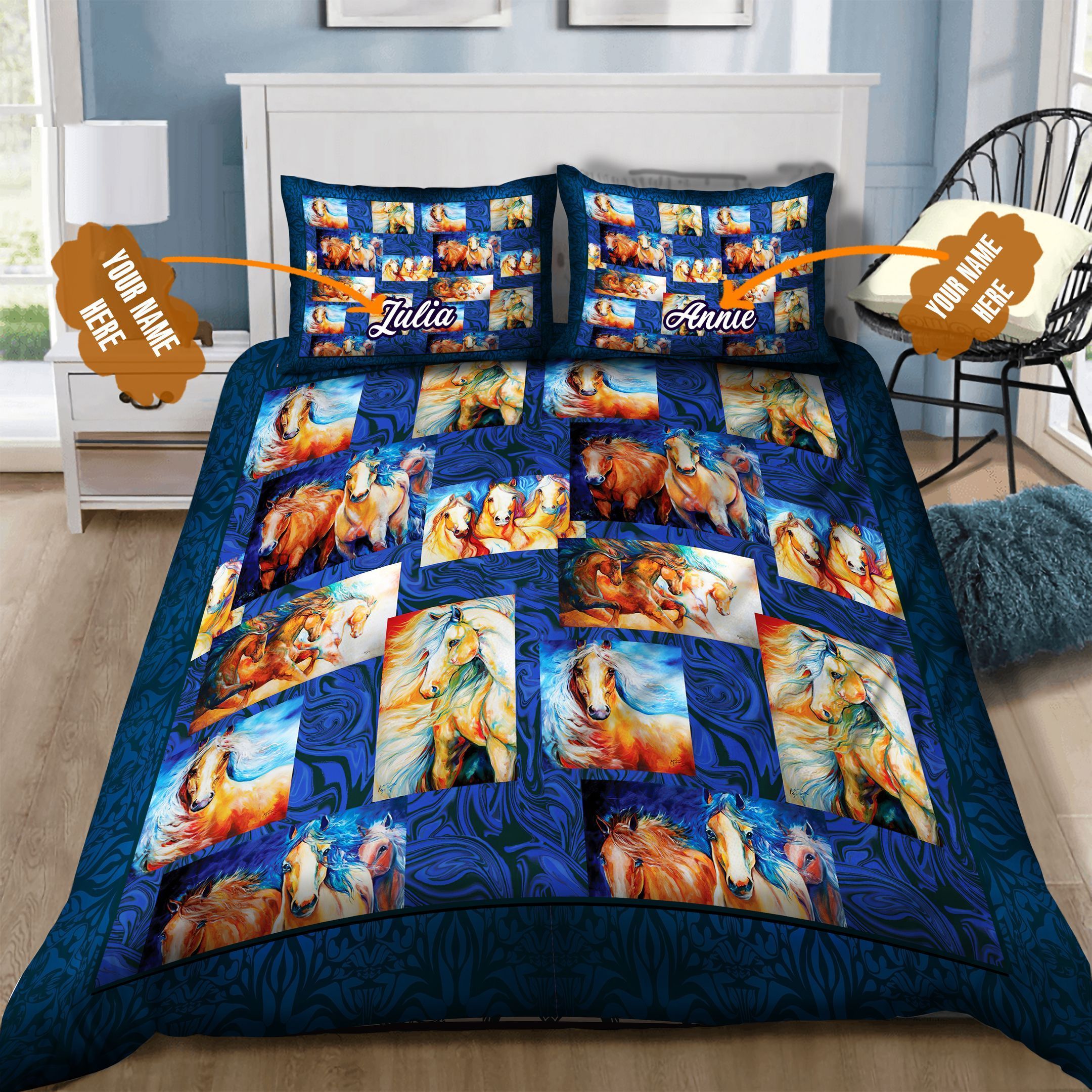 Horse Personalized Bedding Set