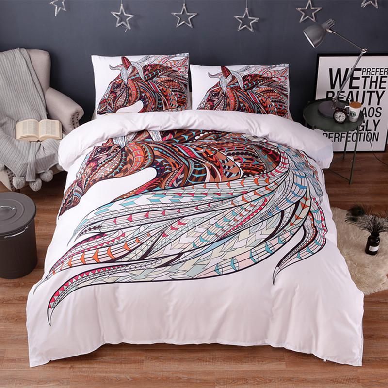 Horse Print Bedding Set