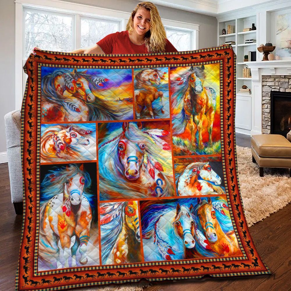 Horse Quilt Blanket BBB060252HT