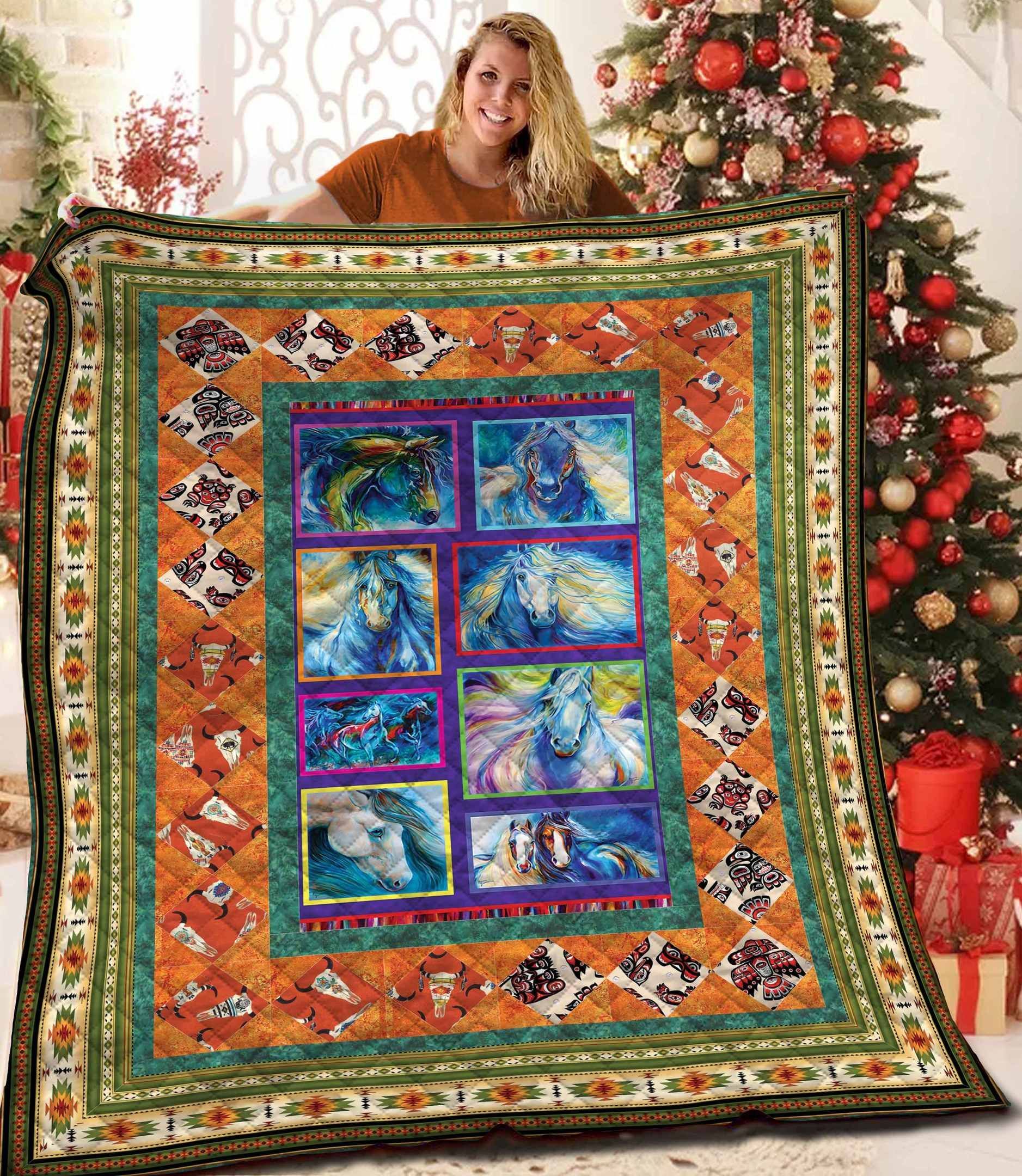 Horse Quilt Blanket BBB061110MH