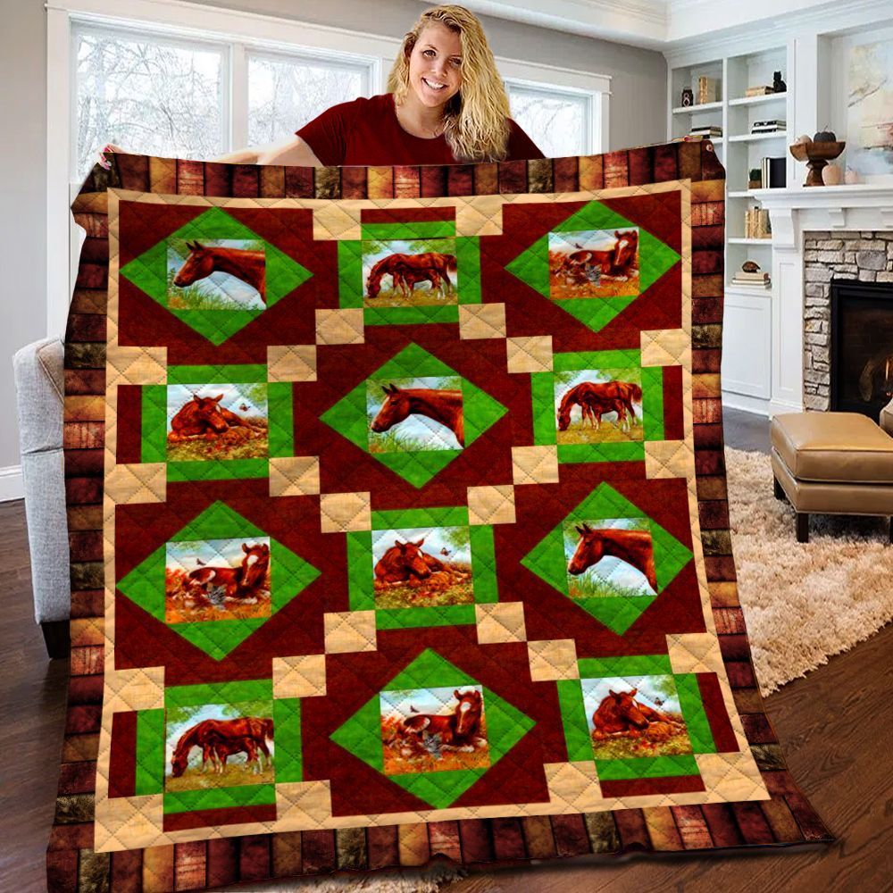 Horse Quilt Blanket BBB100206NB