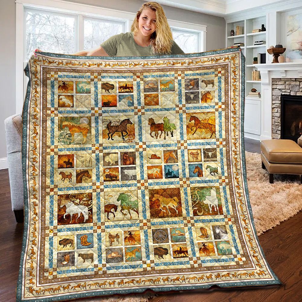Horse Quilt Blanket BBB110204NB