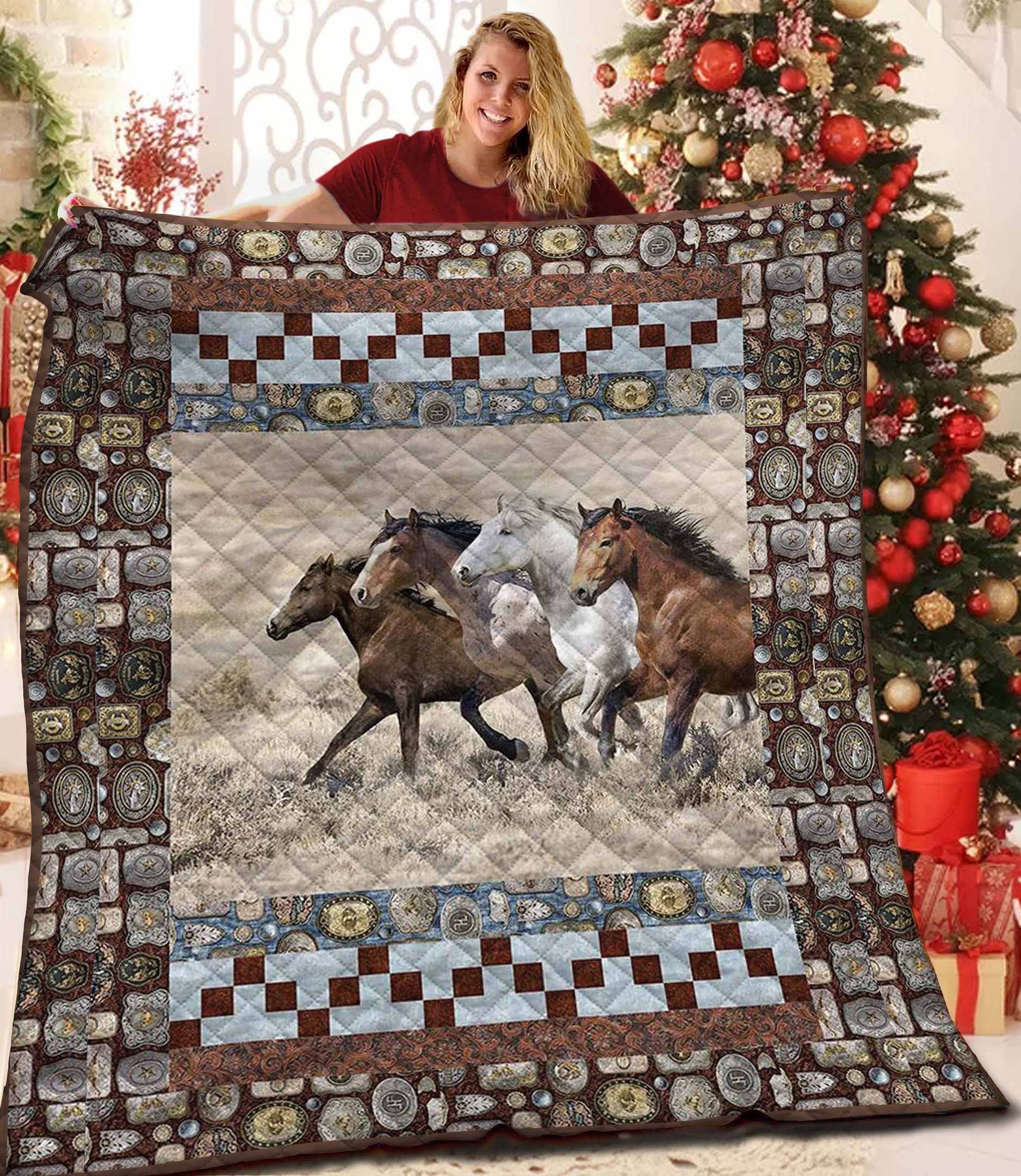 Horse Quilt Blanket BBB111118SM