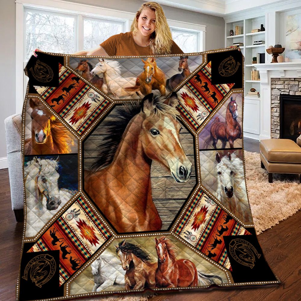 Horse Quilt Blanket BBT150204MH