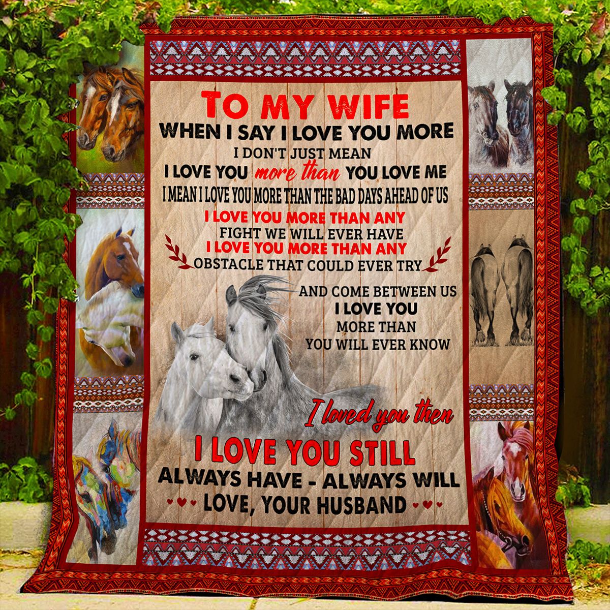 Horse Quilt Blanket DHC0712127VT