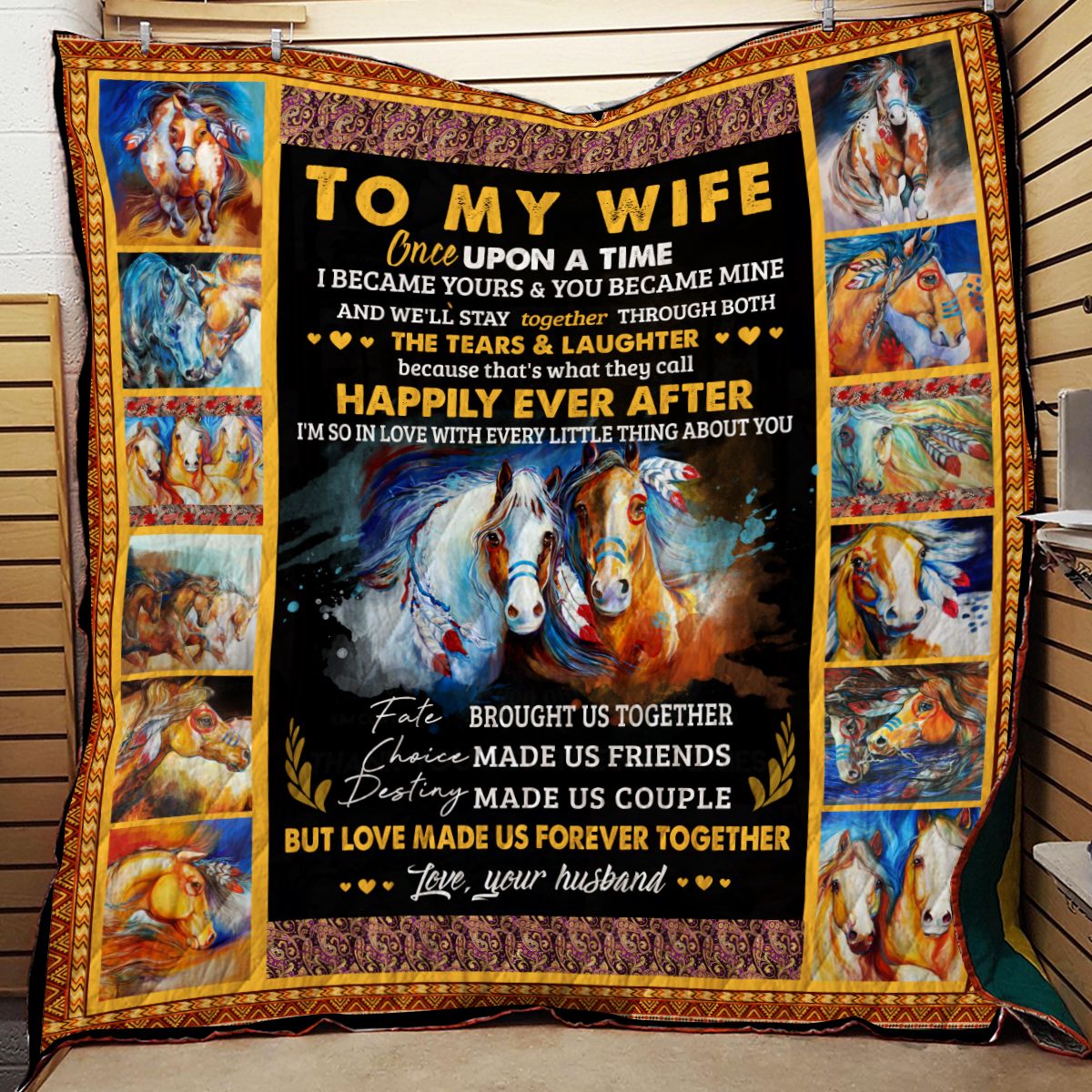 Horse Quilt Blanket DHC0712159VT