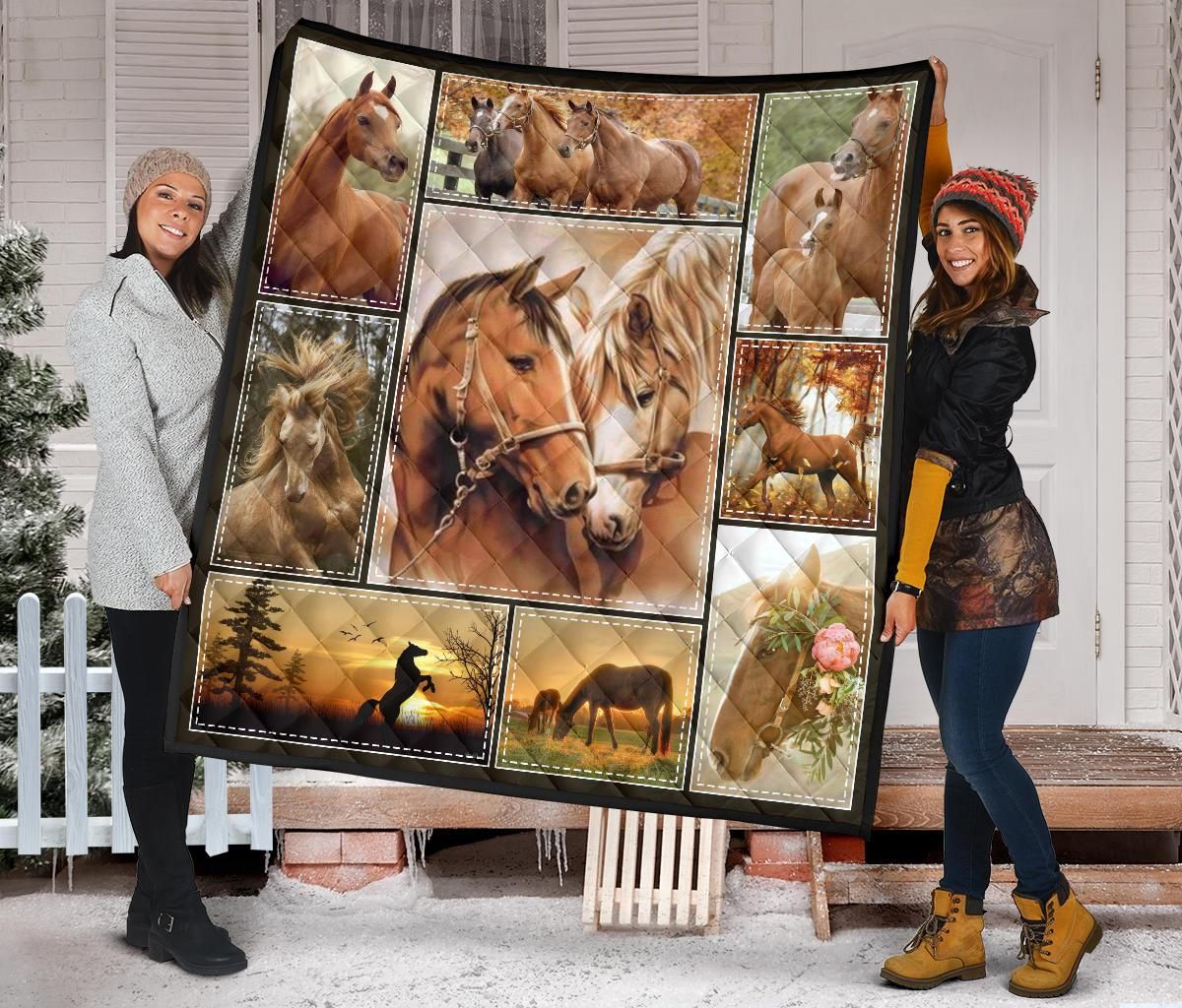 Horse Quilt Blanket Dhc09121376Dd