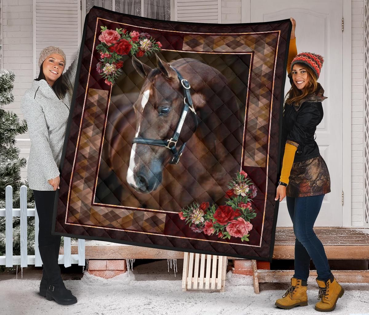 Horse Quilt Blanket Dhc09121377Dd