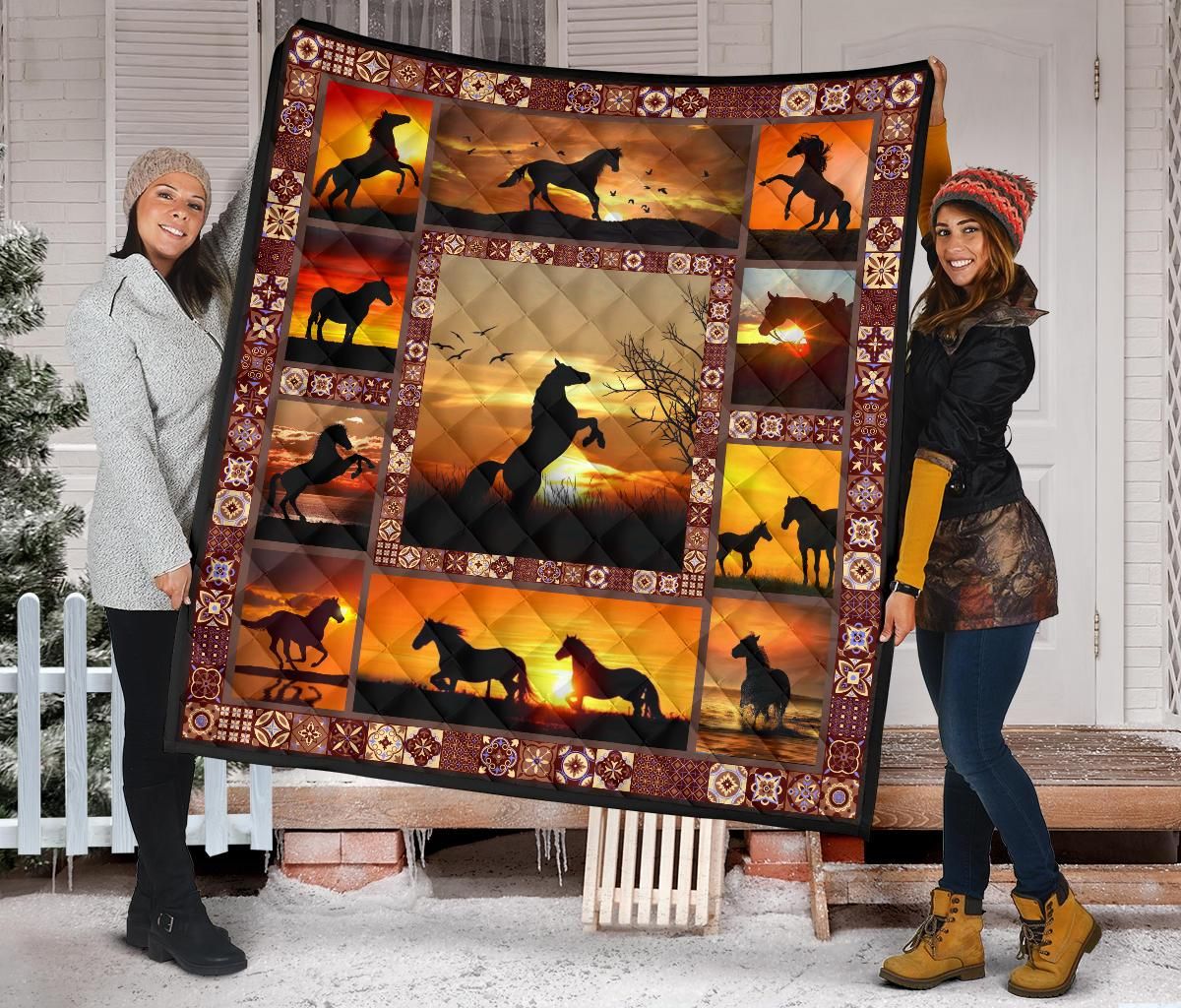 Horse Quilt Blanket Dhc09121391Dd