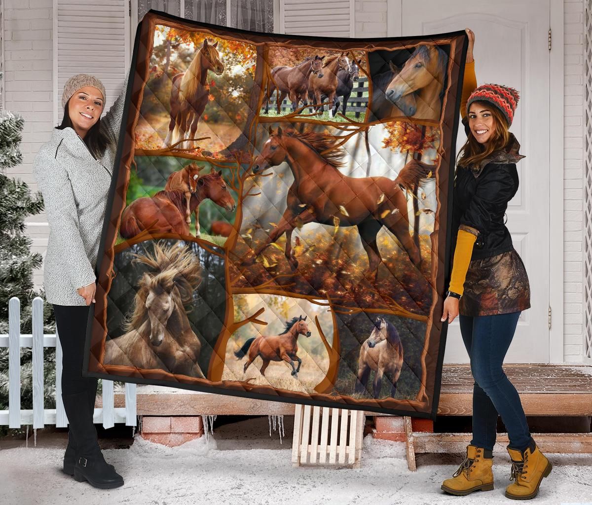 Horse Quilt Blanket Dhc09121392Dd