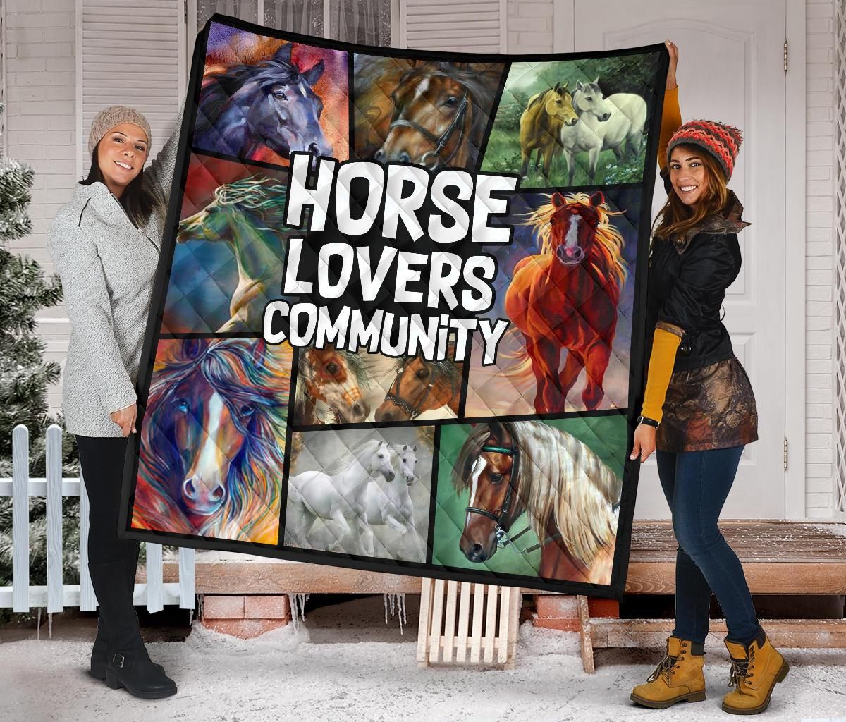 Horse Quilt Blanket Dhc09121424Dd