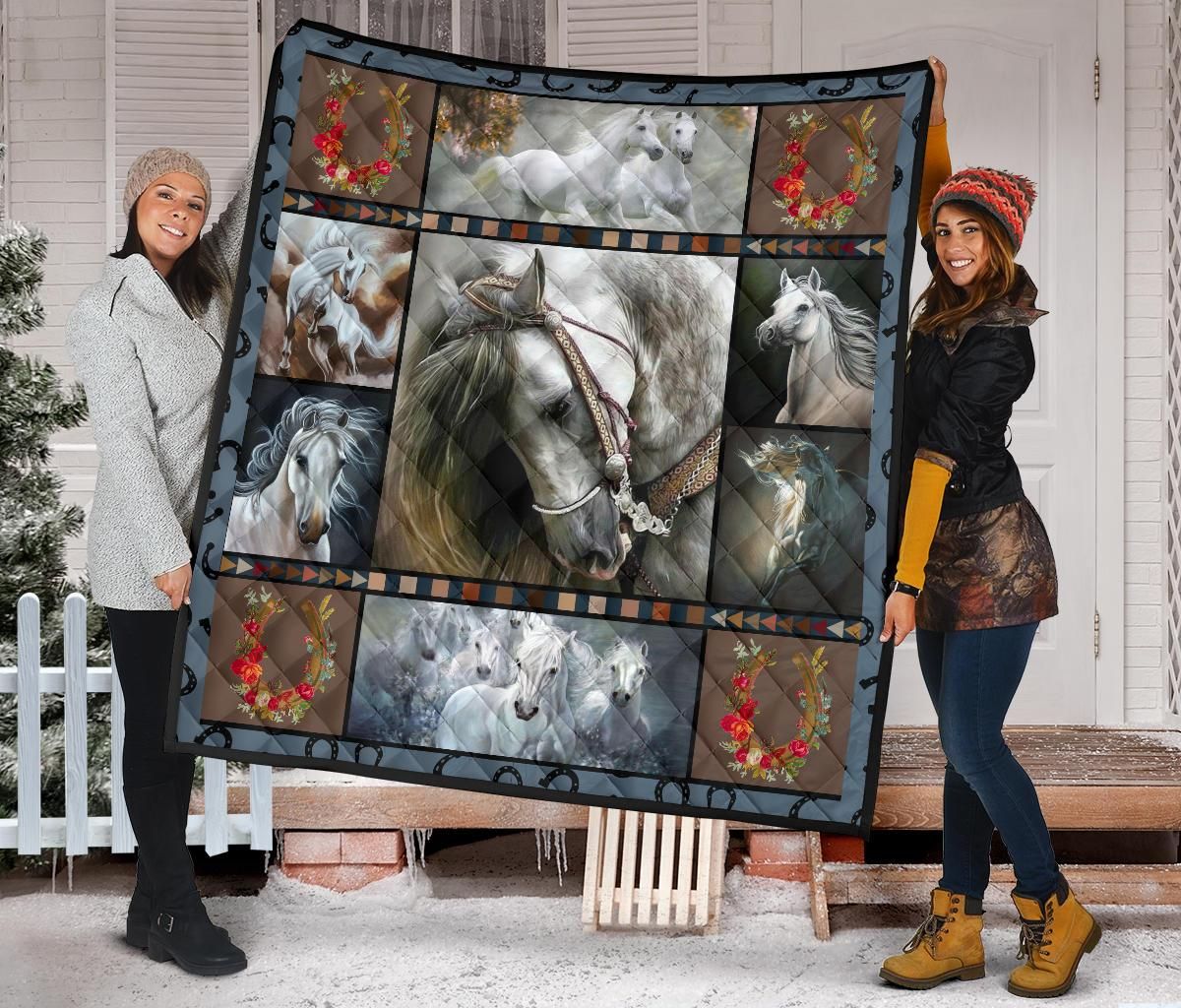 Horse Quilt Blanket Dhc09121440Dd
