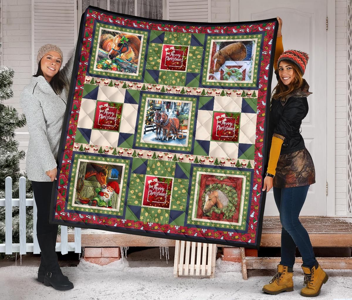 Horse Quilt Blanket Dhc09121502Dd