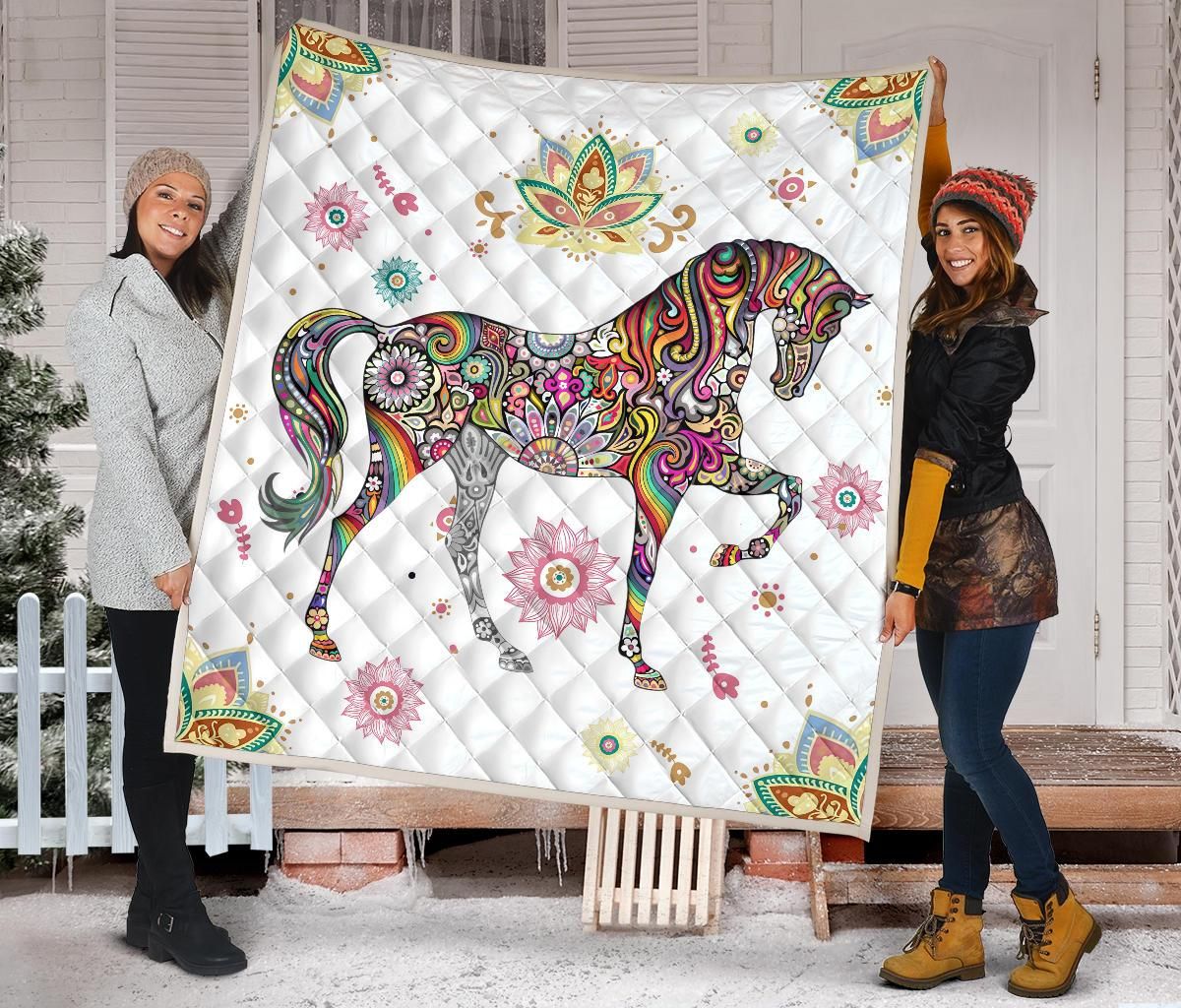 Horse Quilt Blanket Dhc09121532Dd