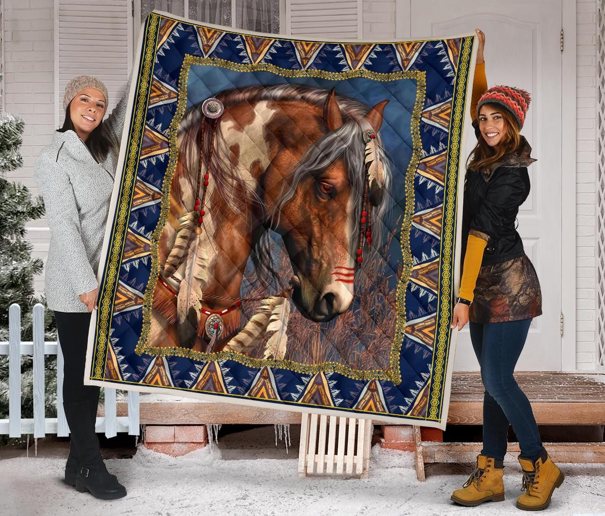 Horse Quilt Blanket Dhc09121533Dd