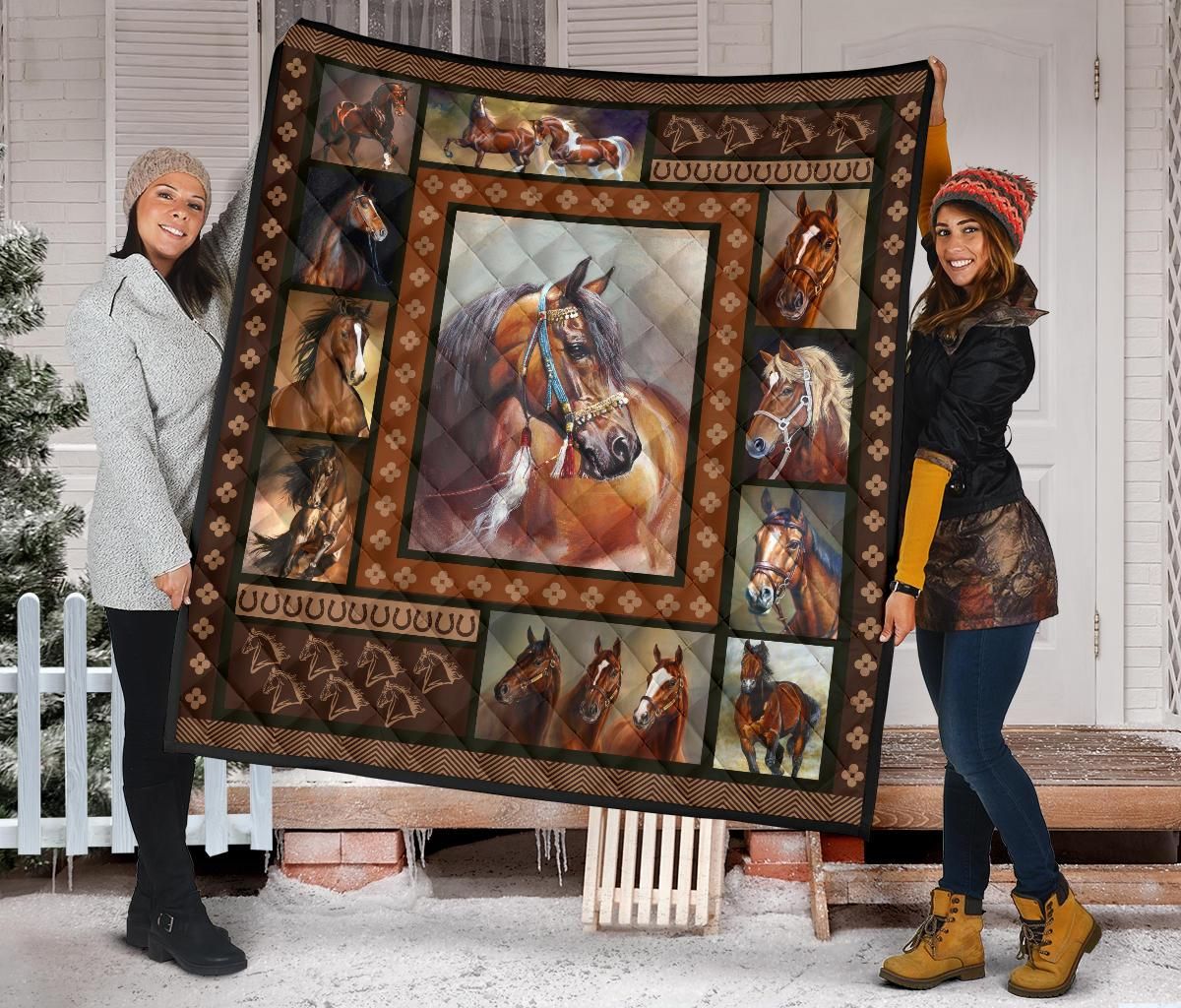 Horse Quilt Blanket Dhc09121554Dd