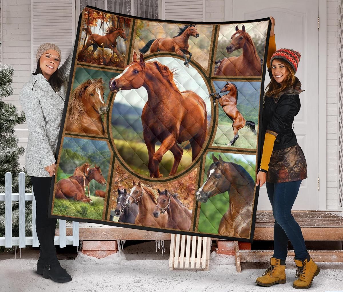 Horse Quilt Blanket Dhc09121583Dd