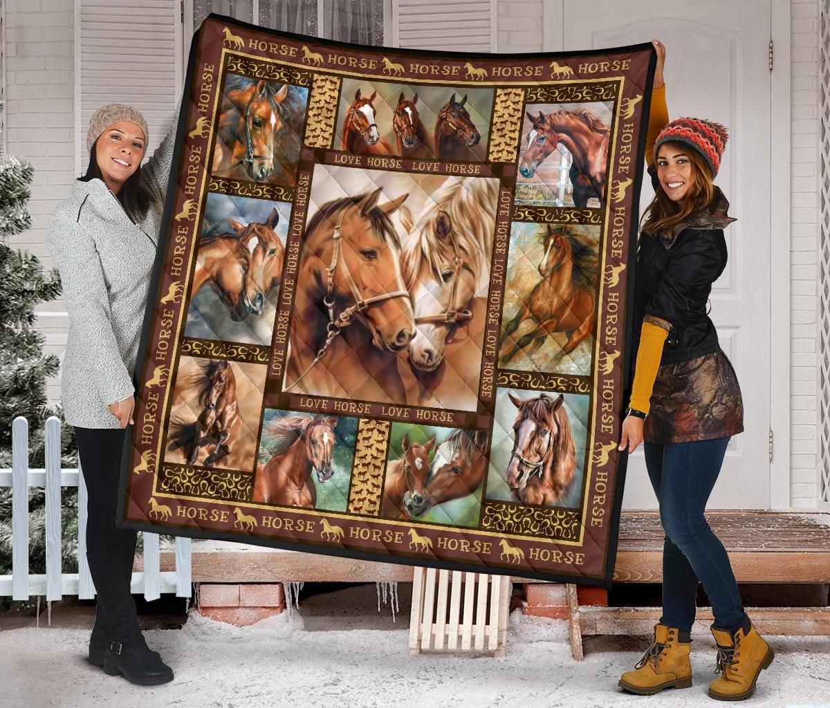 Horse Quilt Blanket Dhc09121591Dd