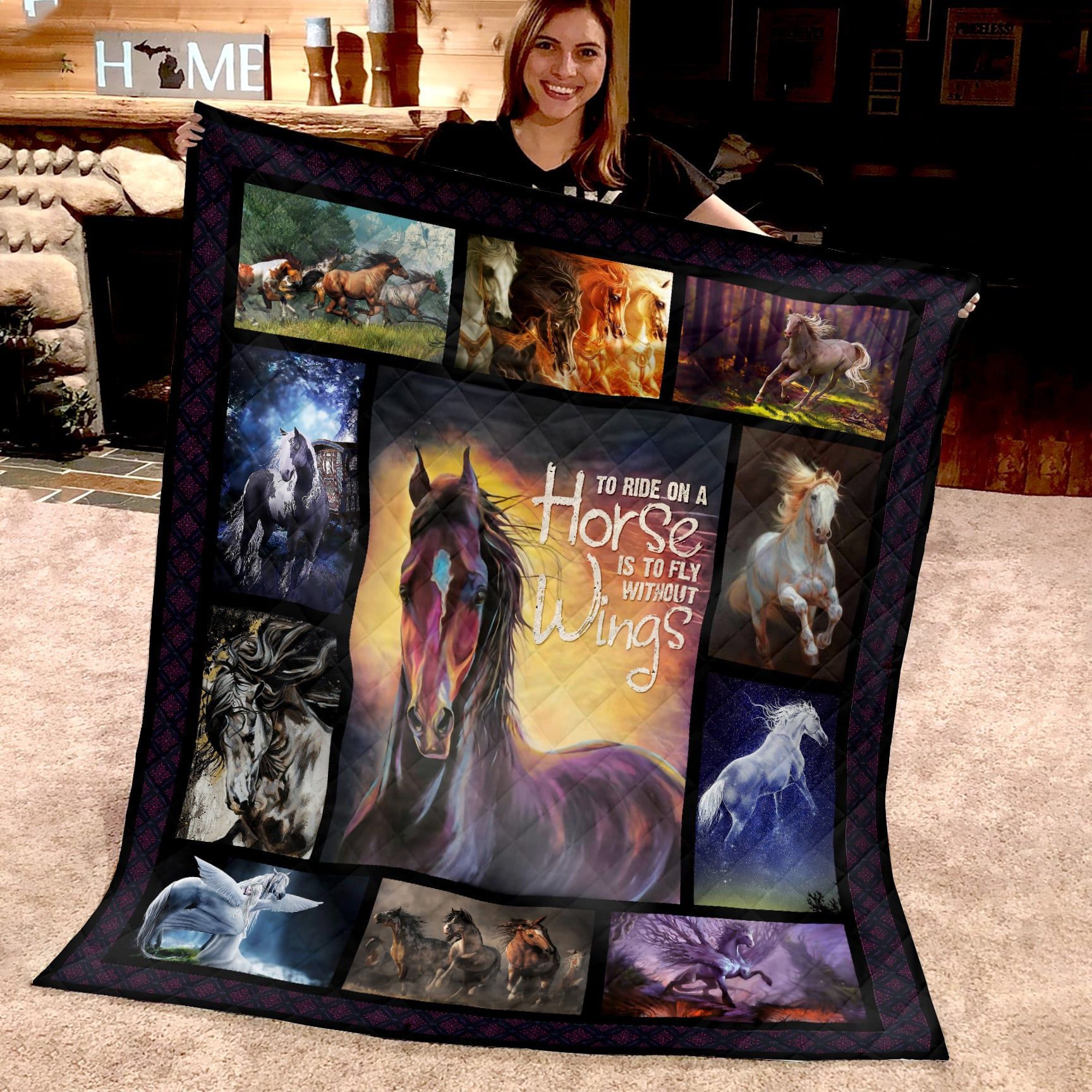 Horse Quilt Blanket DHC13123956VT