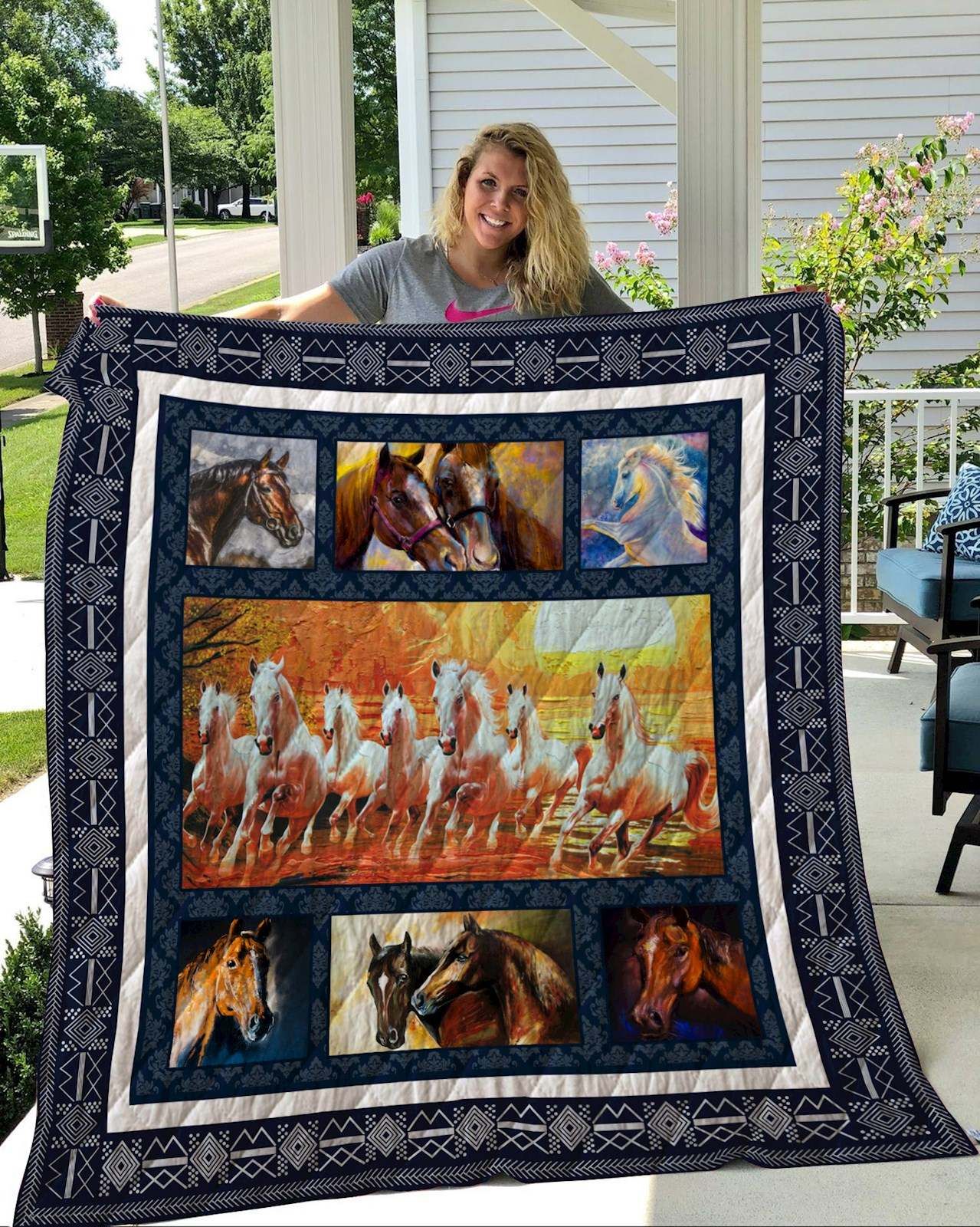 Horse Quilt Blanket DHC2911147VT
