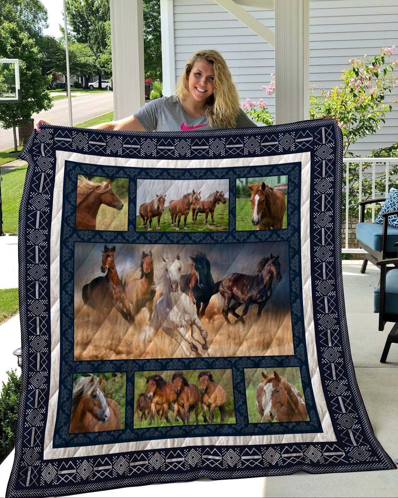 Horse Quilt Blanket DHC2911153VT