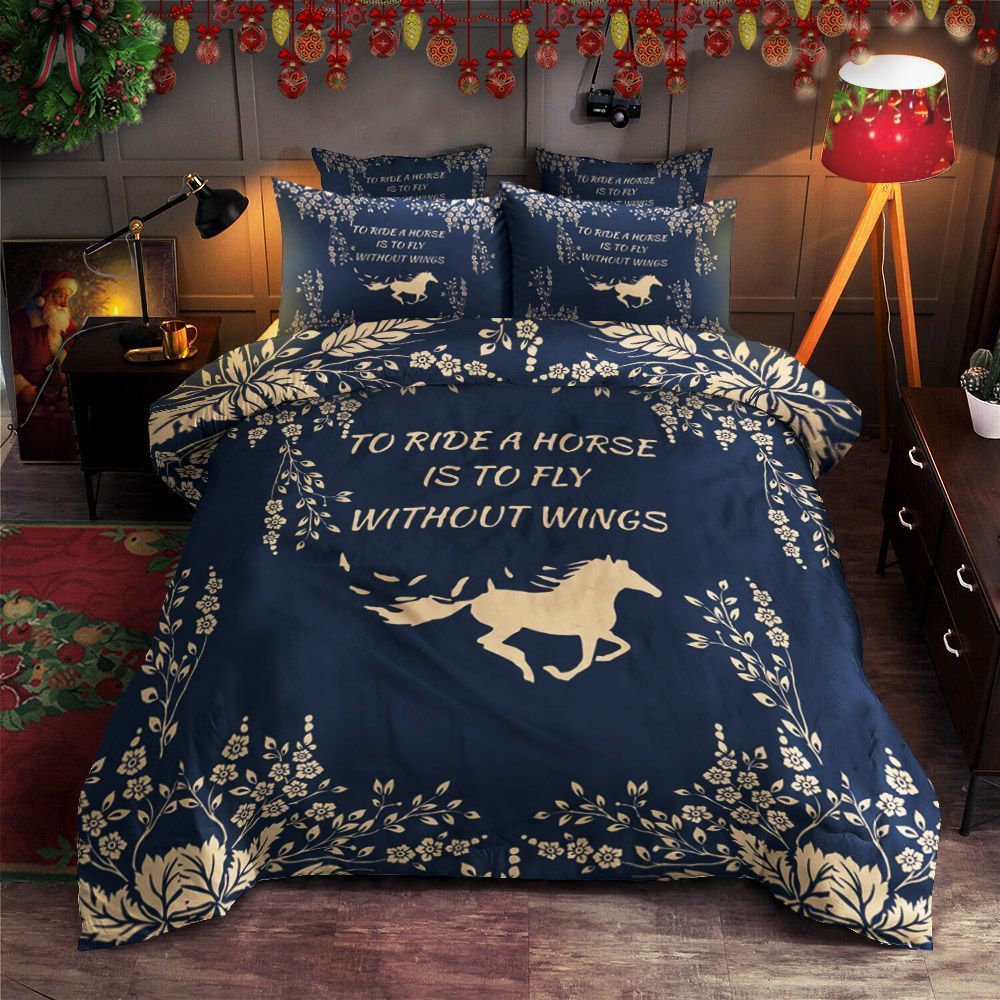 Horse Quote Bedding Set